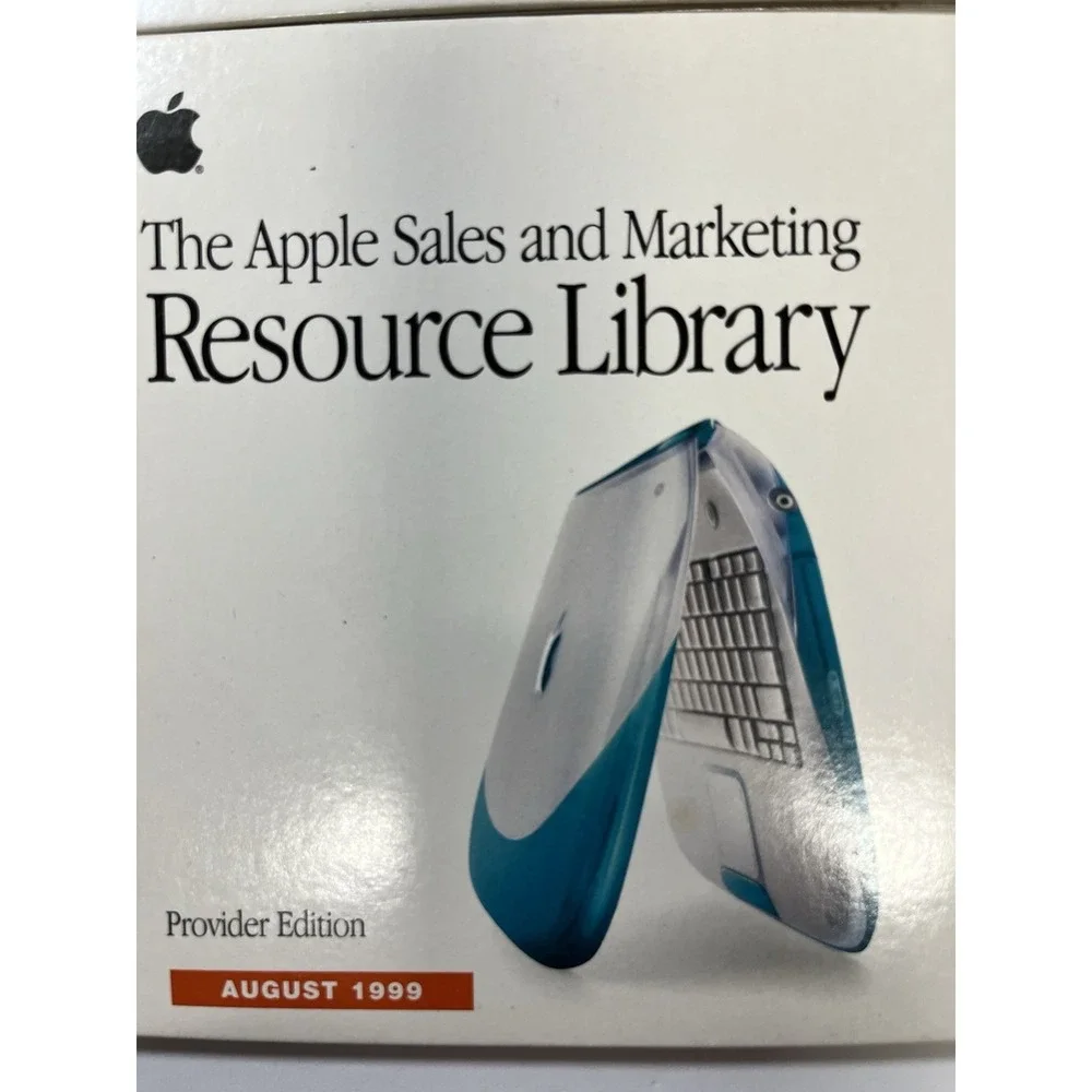 Rare Vintage Apple Computer  Sales and Marketing Resource Library Lot Of 7 '98-9